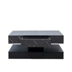 6.93IN High LED Coffee Table,Modern Coffee Table For Living Room,Living Room Tables,Large Living Room Furniture,LED Lights - Image 6