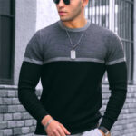 New Men's T-shirt Round Neck Casual Fashion Top Large - Image 2
