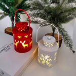 Christmas Candle Lights LED Small Lanterns Wind Lights Electronic Candles Nordic Style Creative Holiday Decoration Decorations - Image 4
