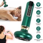 1Pc Anti Cellulite Massager Handheld Vacuum Suction Cupping Kit Beauty Tool With 12 Suction Mode 12 Heating 20Mins Auto-Off One-Key Pressure Release For Abdomen Thighs Buttocks Neck